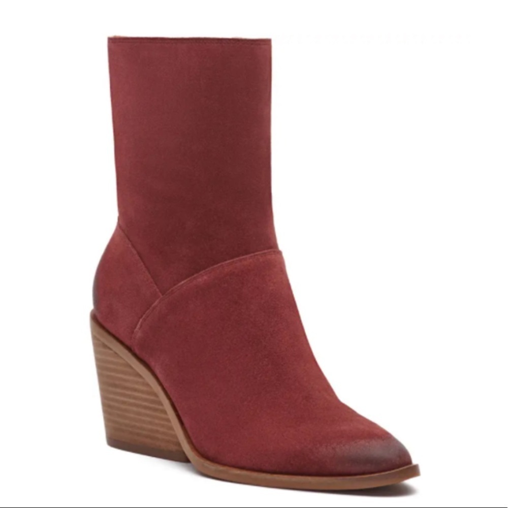 Lucky Brand Sarey Suede Boots NEW
